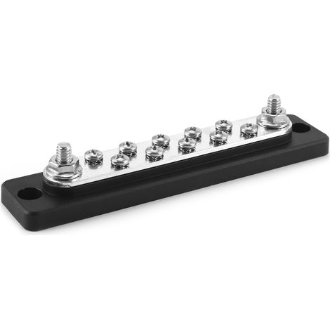 Barre de bus 150A 10 points, bloc de jonction électrique à double rangée pour camping-cars, motos et bateaux (1/5)