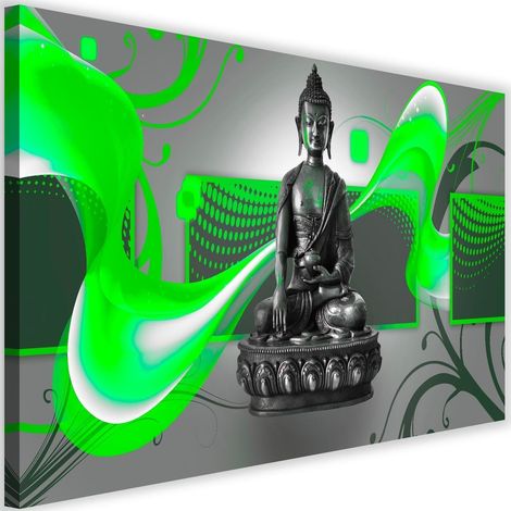 Tableau déco Figure de Bouddha Abstrait 60x40 (1/5)