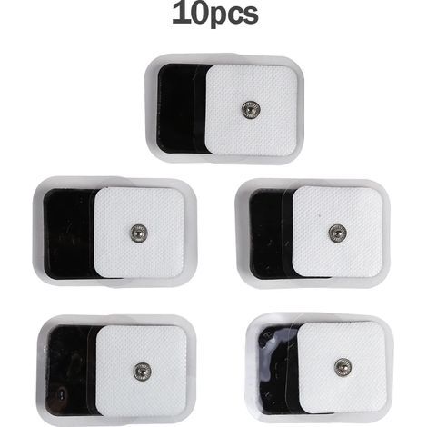 10 self-adhesive EMS pulsed gel electrodes for physiotherapy, electrical muscle stimulator for body massage 04526