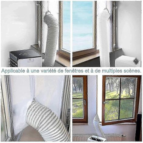 Joint d'étanchéité 400 cm pour climatiseur mobile, fenêtres et portes : isolation, fraîcheur, simplicité et praticité. 2025 (1/2)