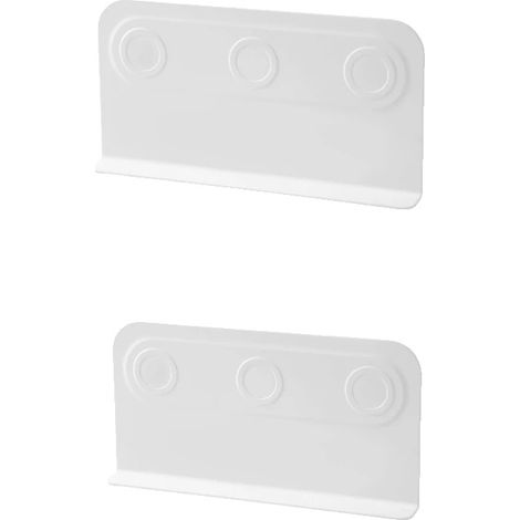 Estantería magnética, instalación adhesiva, diseño que ahorra espacio, color blanco, 2 unidades. (1/2)
