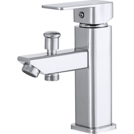 MITIGEUR DE LAVABO AVEC ROBINET DE DOUCHE CARO CHROME (1/5)