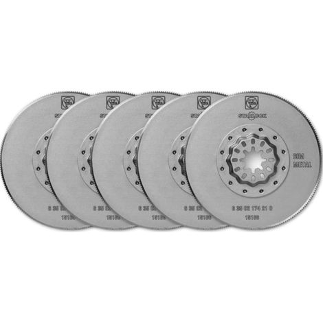 FEIN Lama da taglio HSS Ø 85 mm, conf, 5 pz., Attacco Starlock, Forma circolare, dentatura metallica, Lama bimetallica (1/5)