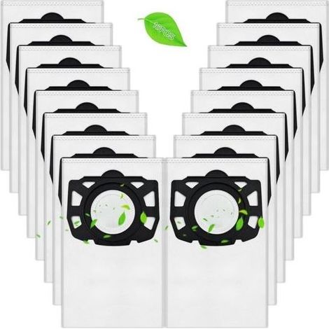 Sac Aspirateur Kärcher, Compatibles avec WD4, WD5, WD6, WD5P, WD6P, MV 4, MV 5, MV 6 Filtration Haute Efficacité, Étanchéité Anti-Poussière, Compatible avec Kärcher 2.863-006.0 (16) (1/5)