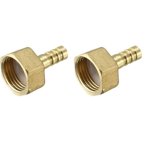 Lot de 2 raccords 10 mm 1/2 PT en laiton doré (1/5)