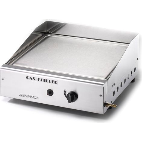 Barbecue Piastra di Cottura in Acciaio a Gas GPL Made in Italy