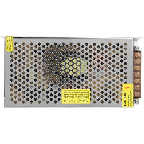 Pilote de commutateur d'alimentation LED avec transformateur d'ampoule 100 W-500 W AC 110/220 V vers DC 12 V (12 V 12,5 A (150 W))