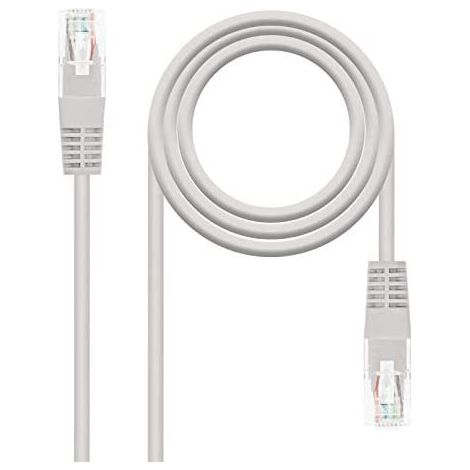 Kabel Netzwerk-Patchkabel rj45 cat.5e utp awg24,2m grau nanocable (1/4)
