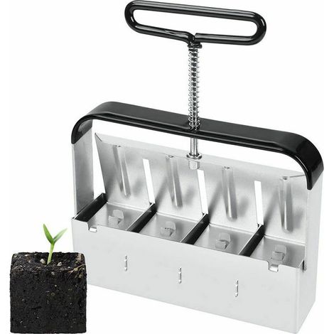 Semoir,Presse Motte pour Semis, Outil De Blocage de Sol, pour Serre de Jardin Bloqueur de Sol pour Plantules, Boutures, Serres, Semoir À Graines
