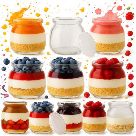 120x CONTENITORI PER DESSERT 100 ml BARATTOLO IN VETRO PER DESSERT Honey Cup (1/5)