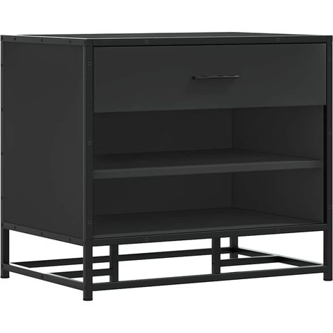 Maison Exclusive - Schuhbank Schwarz 60x40x53,5 cm Holzwerkstoff