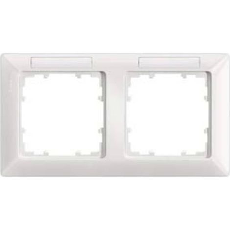 Siemens Gamme d'interrupteurs x2 Cadre Delta blanc 5TG25521 1 pc(s)