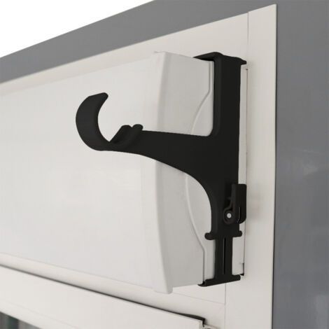 Support sans perçage pour tringle à rideau extensible 14 à 24 cm – Acier noir – Charge jusqu'à 6 kg – Compatible diamètre 20 à 28 mm (1/4)