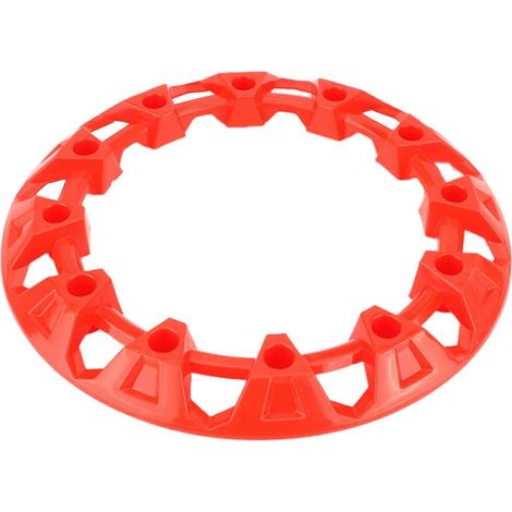 Protection de moyeu de jante de roue de VTT générique, pièces de décoration et de modification, polyvalentes, couleur : rouge, 8 pouces (1/4)