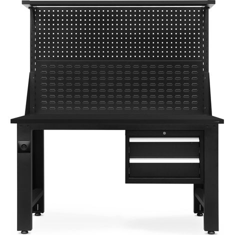 Établi professionnel LOGAN, 1500 x 1700 x 750 mm, All Black: noir (1/5)