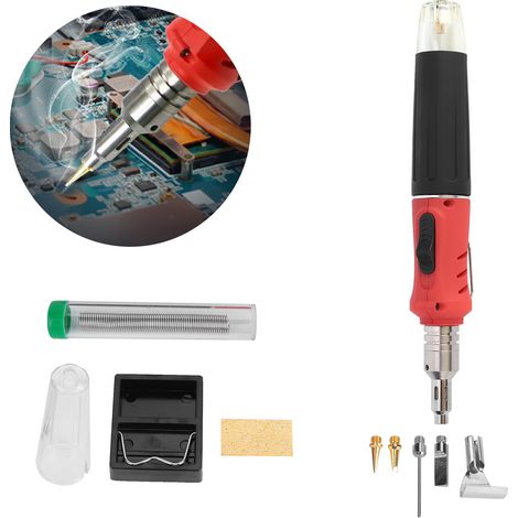Kit de fer à souder à gaz butane à allumage automatique sans fil, torche à souder à auto-allumage (1/5)