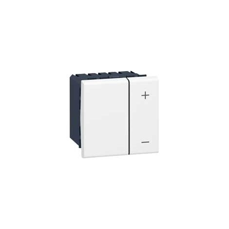 Legrand – Interrupteur variateur 0V à 10V pour ballast – 2 modules – Blanc RAL9003 – Commande et variation tubes fluorescents – Installation encastrée ou saillie