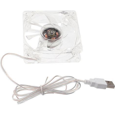 Ventilateur Rafraîchissant pour Cage de Hamster Transparent USB (1/5)