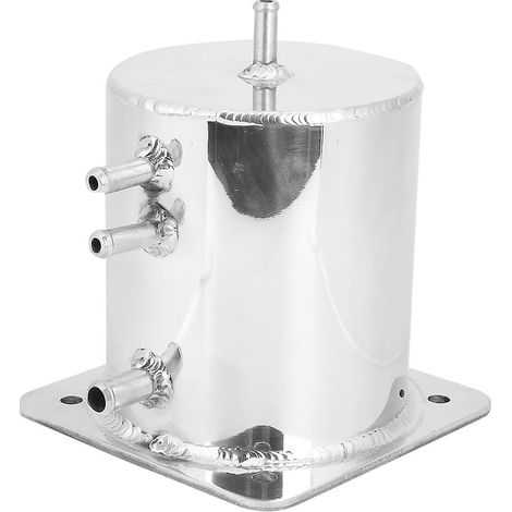 Réservoir de carburant tourbillonnant poli miroir en alliage d'aluminium 1,5 l pour course, drift, rallye (1/4)