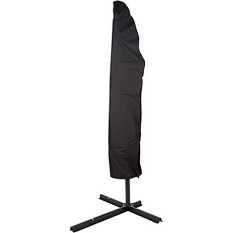 Habitat Et Jardin – Housse de parasol en polyester 265407050CM – 420D Traitée anti UV – Waterproof – Cordon de serrage noir (1/5)