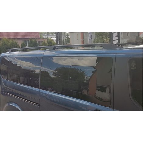 Barres de toit FORD TRANSIT CUSTOM SHORT 2012-2023 COULEUR NOIR L1 (1/5)