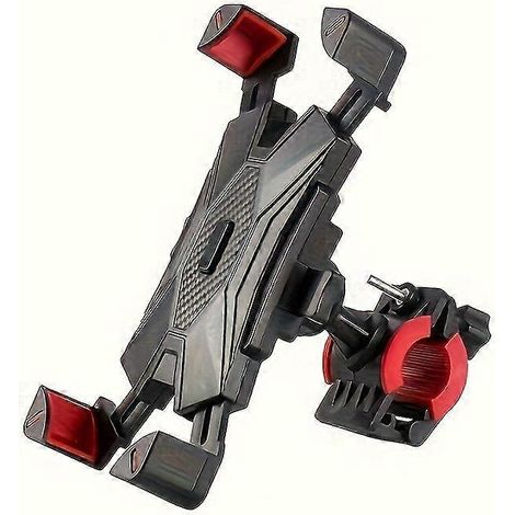 Support de téléphone pour guidon de vélo/moto, support rotatif à 360° à quatre griffes avec verrouillage automatique anti-vibrations pour la navigation des vélos électriques (1/5)