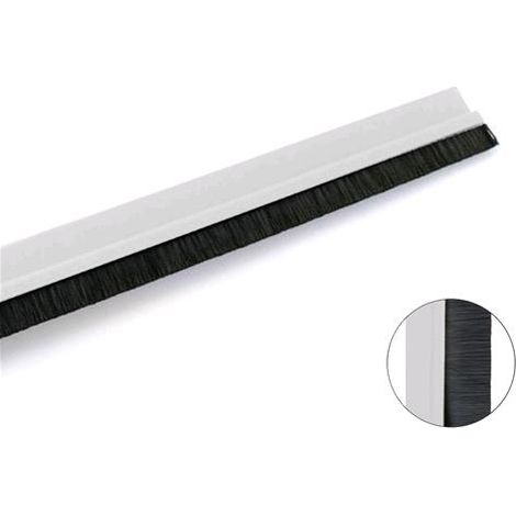 Asta barra in pvc parafreddo paraspifferi cm100 colore bianco dietroporta geko