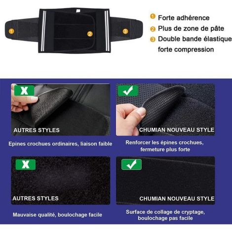 Ceinture de Sudation Abdominale Homme Minceur, Gaine Amincissante Ventre Plat en Néoprène, Réglable pour Sport Fitness, Lot de 5 pièces (1/4)