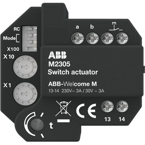 welcome m Relais Actionneur pilotage carillon ou lumière 2TMA210160B0002 ABB M2305