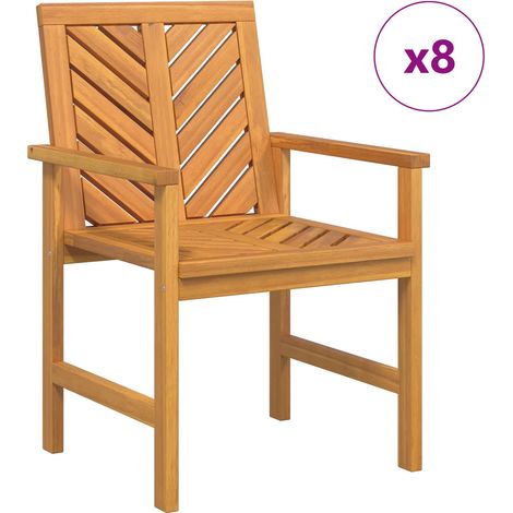 Maison Exclusive - Esszimmerstuhl 8 pcs Natur 62,5 x 59 x 89 cm M