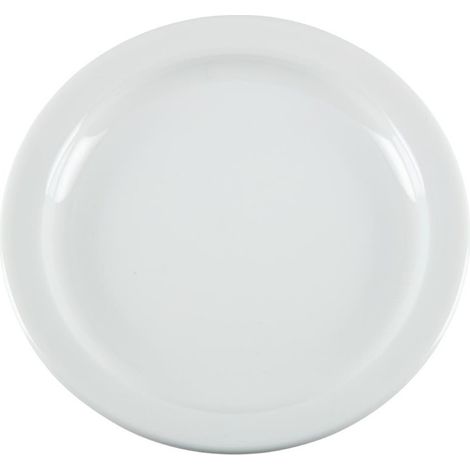 Assiettes à Bord Étroit Blanches 150(Ø)mm Lot de 12 Olympia