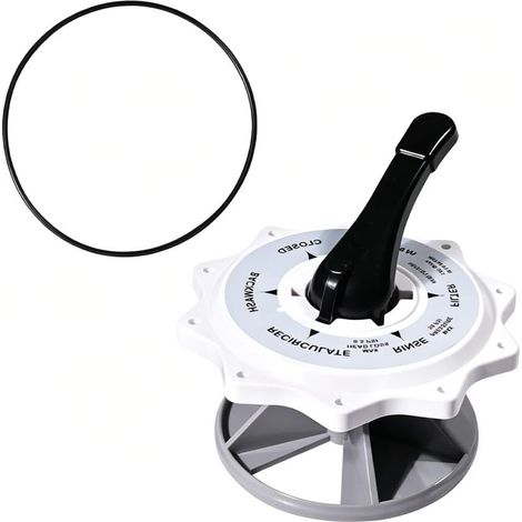Kit de montage de valve de piscine pour Pentair 5,1 cm, vannes multiports ABS de rechange pour modèles 261177 261173 261055 pour systèmes de piscine et spa, blanc, 3 pièces faciles à (1/5)