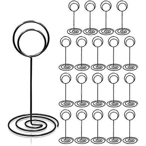 Lot de 20 porte-noms de table de 8,5 cm (3,35 pouces) pour mariage A (1/5)