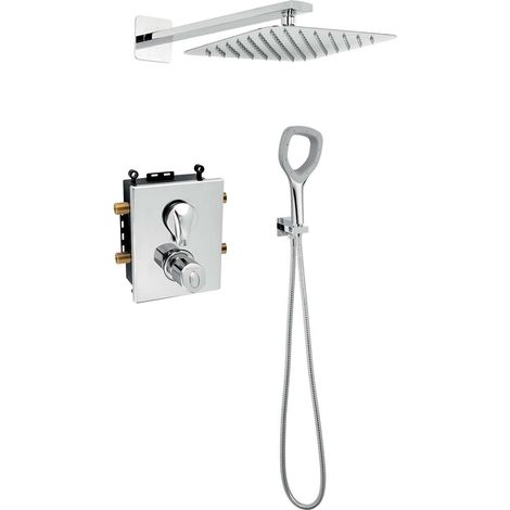 Novaservis Metalia Eco+ - Conjunto de ducha 250 ECO+ con termostato empotrado, cromo SADAECO52RT