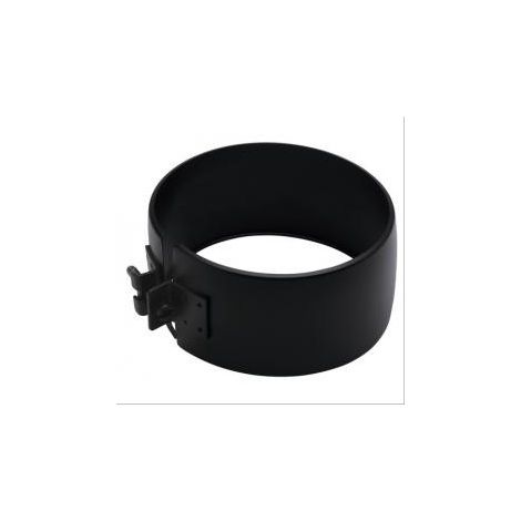Bride de sécurité Bioten inox laqué noir Ø80/125mm