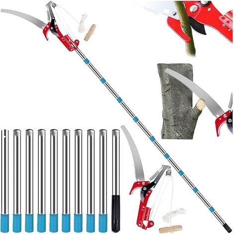 Manual pruning saw height adjustable saw cut dense trees and shrubs ladder manual pruning shears tall branches (1/5)
