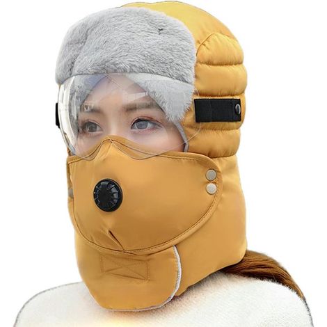Cache-oreilles chauds en polaire pour l'hiver - Cagoule de cyclisme unisexe épaisse et coupe-vent - Bonnet de cyclisme chaud et coupe-vent (1/5)