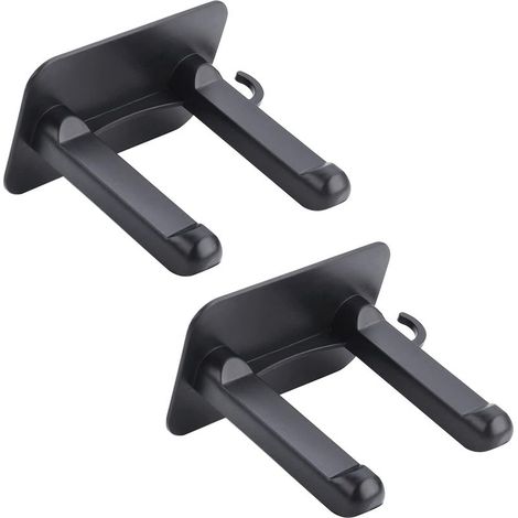 Lot de 2 supports autocollants pour sèche pour salle de bain, hôtel, salon de coiffure (1/5)