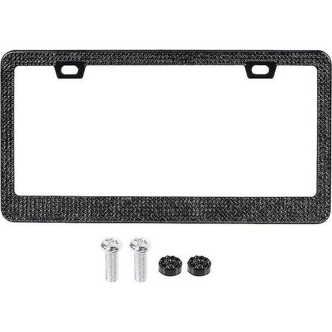 1 cadre de plaque d'immatriculation avec protection (1/3)
