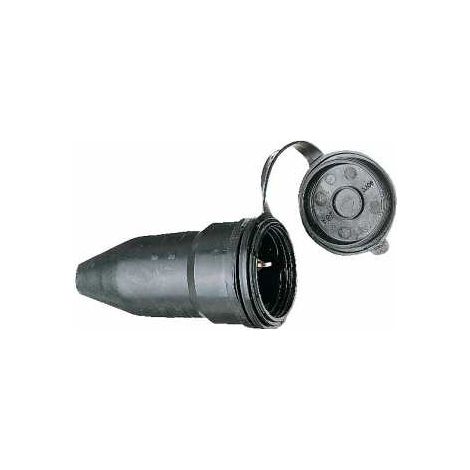 Brennenstuhl Stecker & Kupplungen Schutzkontakt-Gummikupplung 230V/16A IP44, schwarz