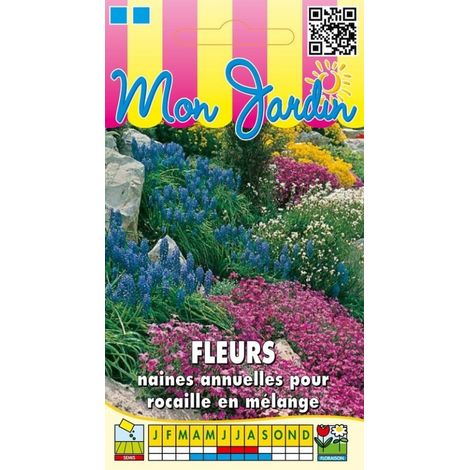 Fleurs annuelles naines pour rocaille en mélange - 3g