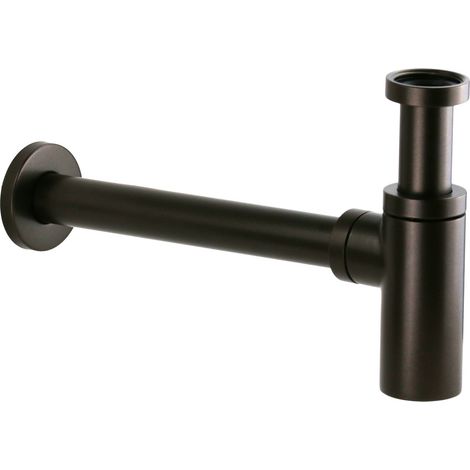 Sifone per lavabo modello tondo in ottone colore marrone opaco metallizzato Pollini Acqua Design SI0000103A5 Marrone Metallizzato (1/3)