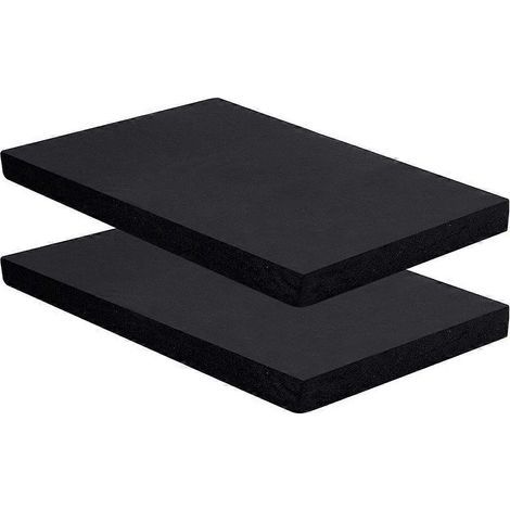 Panneau isolant rectangulaire en mousse de caoutchouc et plastique noir 300 x 200 x 25 mm (1/5)