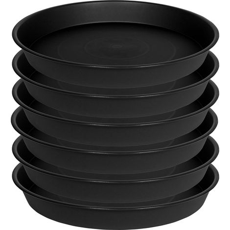 Lot de 6 Soucoupes pour Plantes, Soucoupes pour Pots de Fleurs pour Plantes, Plateaux de Planteur pour Intérieur, Extérieur, Jardin 14cm (1/5)