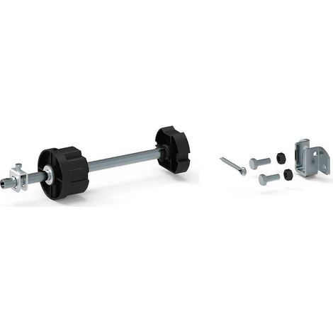 Embout d'axe réglable renforcé pour tube ZF 80 avec support (1/3)