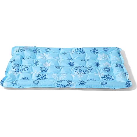 Tappetino refrigerante riutilizzabile per animali domestici riempito d'acqua, dissipatore di calore, 60x90 cm, PVC spesso, design impermeabile per il raffreddamento in estate, bambini e adulti. (1/5)
