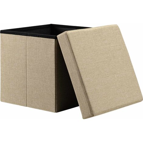 Hocker Beige 38X38X38Cm Klappbar