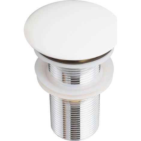 kielle - Desagüe de lavabo, ClickClack, sin rebosadero, blanco 30901031 (1/2)