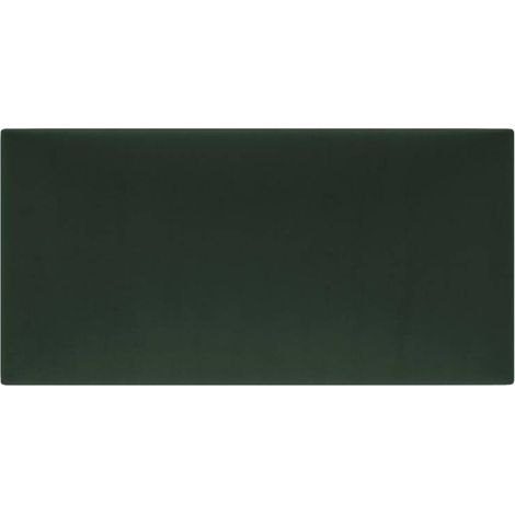 Decoon – Panneau décoratif mural en velours vert sapin 60 x 30 cm – Épaisseur 3 cm – Tête de lit chic et design pour décoration intérieure (1/6)