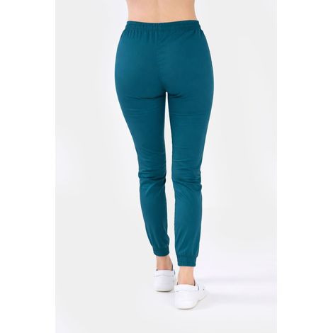 Pantalones deportivos médicos para mujer, de algodón, color gris, talla S (1/5)